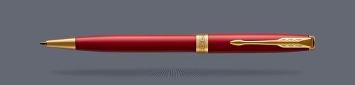 Długopis Parker Sonnet Core Czerwony Satynowy Lakier GT - 1931476