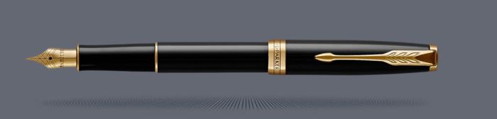 Pióro wieczne Parker Sonnet Core Czarny Lakier GT | Stalówka M - 1931495