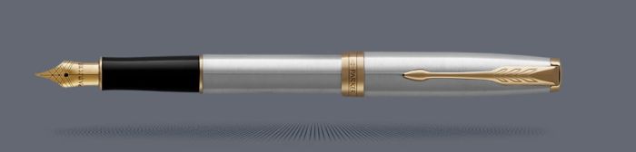Pióro wieczne Parker Sonnet Core Satynowa Stal GT | Stalówka M - 1931505