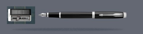 Zestaw Pióro wieczne Parker IM Core Czarny CT + Etui Kolor | Stalówka F - 1931644