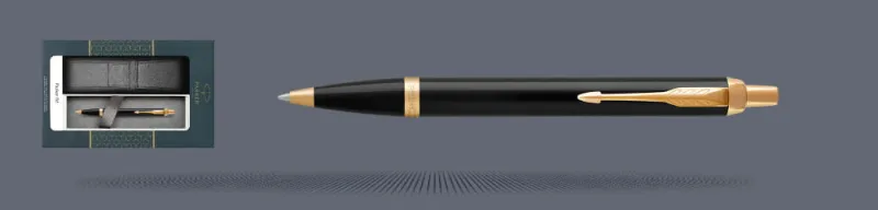 Zestaw Długopis Parker IM Core Czarny GT + Etui Kolor - 1931666