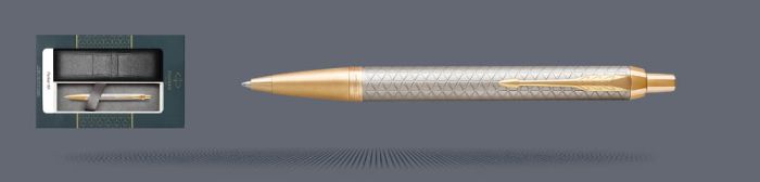 Zestaw Długopis Parker IM Premium Royal Ciepła Szarość GT + Etui Kolor - 1931687
