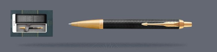 Zestaw Długopis Parker IM Premium Royal Czarny GT + Etui Kolor - 1931667