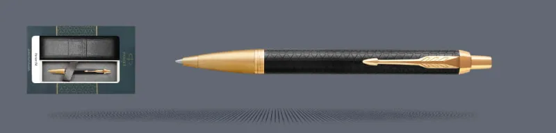 Zestaw Długopis Parker IM Premium Royal Czarny GT + Etui Kolor - 1931667