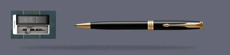 Zestaw Długopis Parker Sonnet Core Czarny Lakier GT + Etui Kolor - 1931497