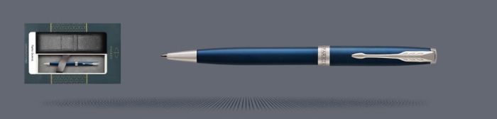 Zestaw Długopis Parker Sonnet Core Niebieski Satynowy Lakier CT + Etui Kolor - 1931536