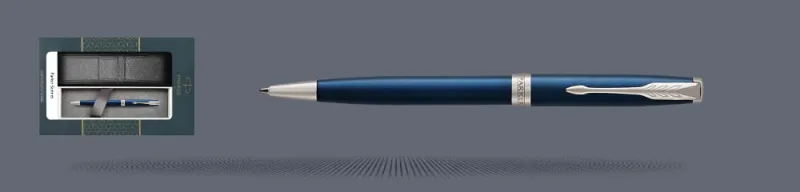 Zestaw Długopis Parker Sonnet Core Niebieski Satynowy Lakier CT + Etui Kolor - 1931536