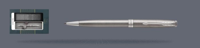 Zestaw Długopis Parker Sonnet Core Satynowa Stal CT + Etui Kolor - 1931512