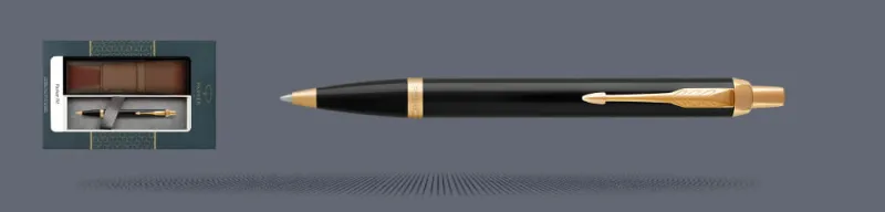 Zestaw Długopis Parker IM Core Czarny GT + Etui Kolor - 1931666