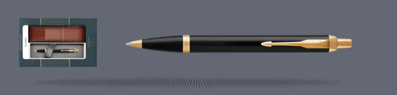 Zestaw Długopis Parker IM Core Czarny GT + Etui Kolor - 1931666