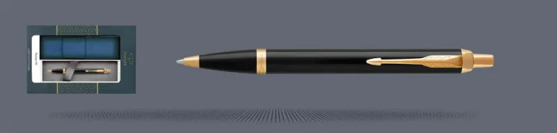 Zestaw Długopis Parker IM Core Czarny GT + Etui Kolor - 1931666