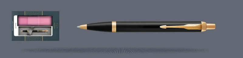 Zestaw Długopis Parker IM Core Czarny GT + Etui Kolor - 1931666