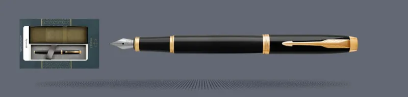 Zestaw Pióro wieczne Parker IM Core Czarny GT+ Etui Kolor | Stalówka F - 1931645