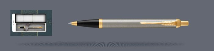 Zestaw Długopis Parker IM Core Brushed Metal GT + Etui Kolor - 1931670