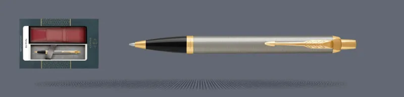 Zestaw Długopis Parker IM Core Brushed Metal GT + Etui Kolor - 1931670