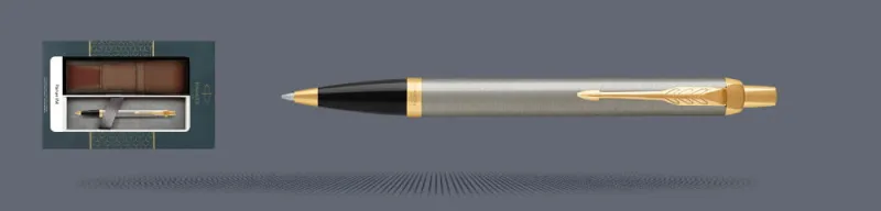 Zestaw Długopis Parker IM Core Brushed Metal GT + Etui Kolor - 1931670
