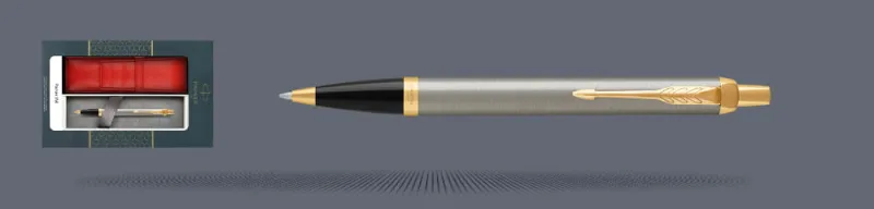 Zestaw Długopis Parker IM Core Brushed Metal GT + Etui Kolor - 1931670