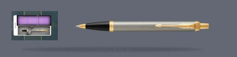 Zestaw Długopis Parker IM Core Brushed Metal GT + Etui Kolor - 1931670