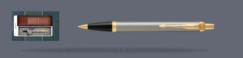 Zestaw Długopis Parker IM Core Brushed Metal GT + Etui Kolor - 1931670