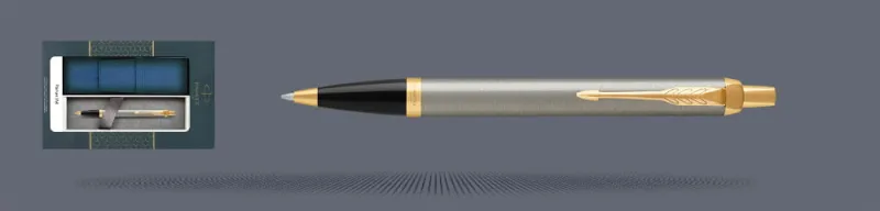 Zestaw Długopis Parker IM Core Brushed Metal GT + Etui Kolor - 1931670