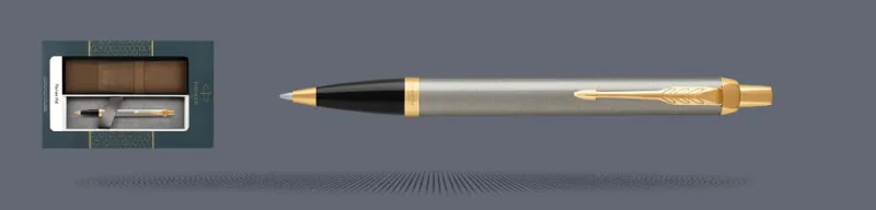 Zestaw Długopis Parker IM Core Brushed Metal GT + Etui Kolor - 1931670