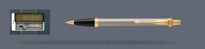 Zestaw Długopis Parker IM Core Brushed Metal GT + Etui Kolor - 1931670