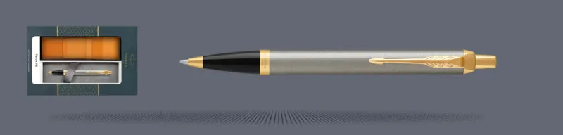 Zestaw Długopis Parker IM Core Brushed Metal GT + Etui Kolor - 1931670