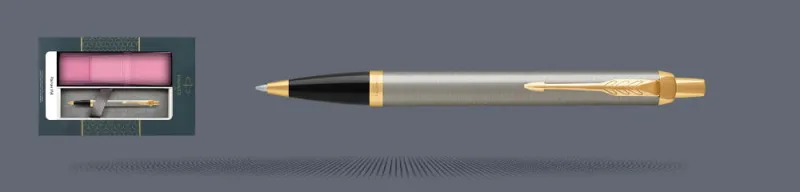 Zestaw Długopis Parker IM Core Brushed Metal GT + Etui Kolor - 1931670