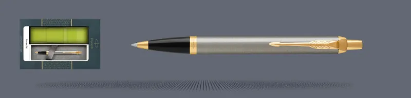 Zestaw Długopis Parker IM Core Brushed Metal GT + Etui Kolor - 1931670