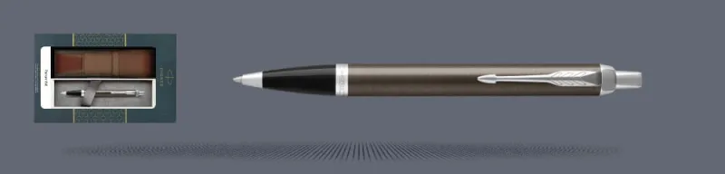 Zestaw Długopis Parker IM Core Dark Espresso CT + Etui Kolor - 1931671