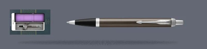Zestaw Długopis Parker IM Core Dark Espresso CT + Etui Kolor - 1931671