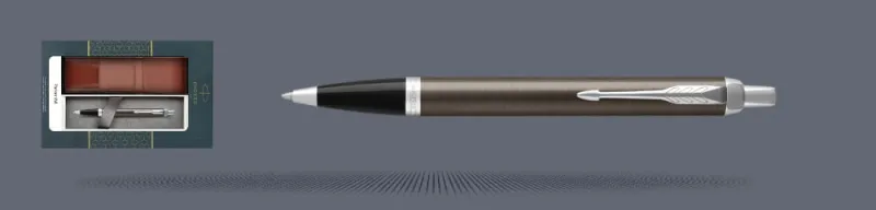 Zestaw Długopis Parker IM Core Dark Espresso CT + Etui Kolor - 1931671