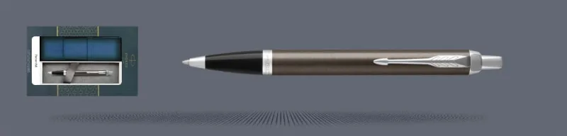 Zestaw Długopis Parker IM Core Dark Espresso CT + Etui Kolor - 1931671