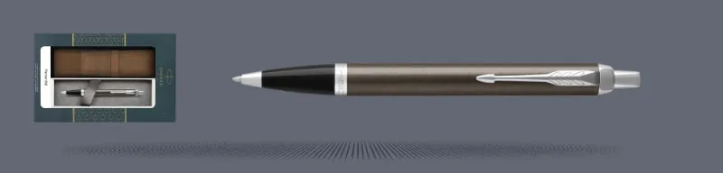 Zestaw Długopis Parker IM Core Dark Espresso CT + Etui Kolor - 1931671