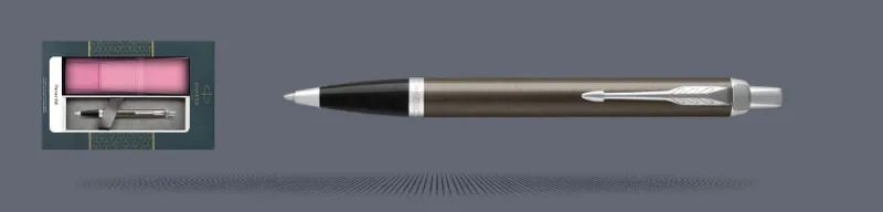Zestaw Długopis Parker IM Core Dark Espresso CT + Etui Kolor - 1931671