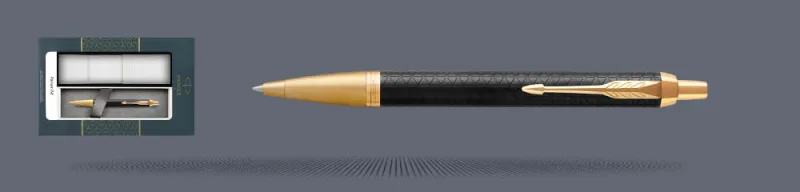 Zestaw Długopis Parker IM Premium Royal Czarny GT + Etui Kolor - 1931667