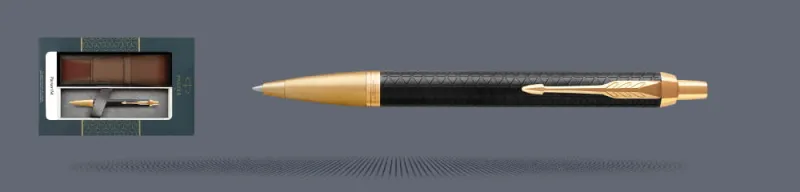 Zestaw Długopis Parker IM Premium Royal Czarny GT + Etui Kolor - 1931667