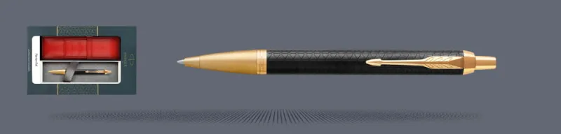 Zestaw Długopis Parker IM Premium Royal Czarny GT + Etui Kolor - 1931667