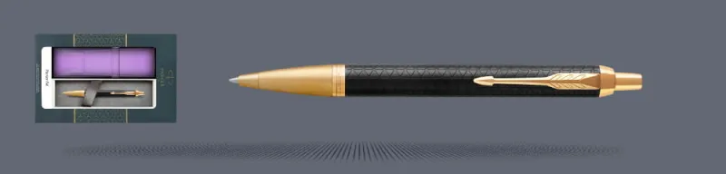 Zestaw Długopis Parker IM Premium Royal Czarny GT + Etui Kolor - 1931667