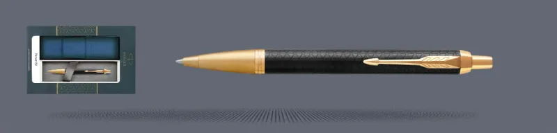 Zestaw Długopis Parker IM Premium Royal Czarny GT + Etui Kolor - 1931667