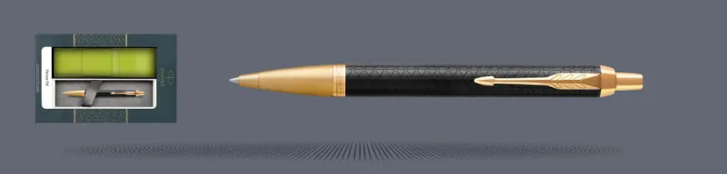 Zestaw Długopis Parker IM Premium Royal Czarny GT + Etui Kolor - 1931667