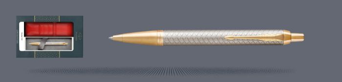 Zestaw Długopis Parker IM Premium Royal Ciepła Szarość GT + Etui Kolor - 1931687