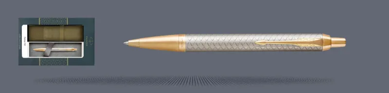 Zestaw Długopis Parker IM Premium Royal Ciepła Szarość GT + Etui Kolor - 1931687