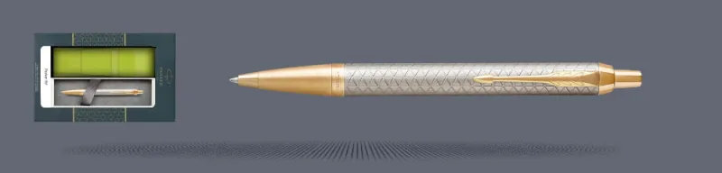 Zestaw Długopis Parker IM Premium Royal Ciepła Szarość GT + Etui Kolor - 1931687