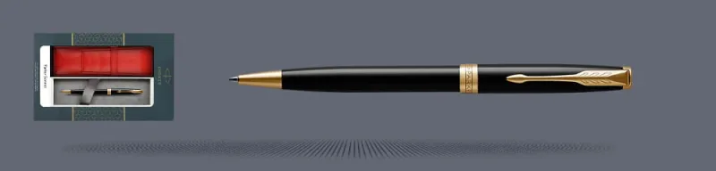 Zestaw Długopis Parker Sonnet Core Czarny Lakier GT + Etui Kolor - 1931497