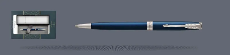 Zestaw Długopis Parker Sonnet Core Niebieski Satynowy Lakier CT + Etui Kolor - 1931536