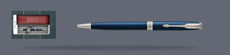 Zestaw Długopis Parker Sonnet Core Niebieski Satynowy Lakier CT + Etui Kolor - 1931536