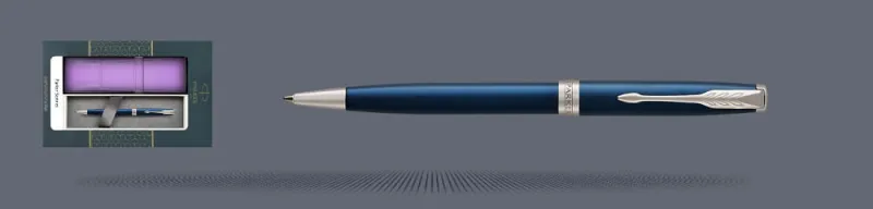 Zestaw Długopis Parker Sonnet Core Niebieski Satynowy Lakier CT + Etui Kolor - 1931536