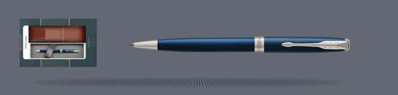 Zestaw Długopis Parker Sonnet Core Niebieski Satynowy Lakier CT + Etui Kolor - 1931536