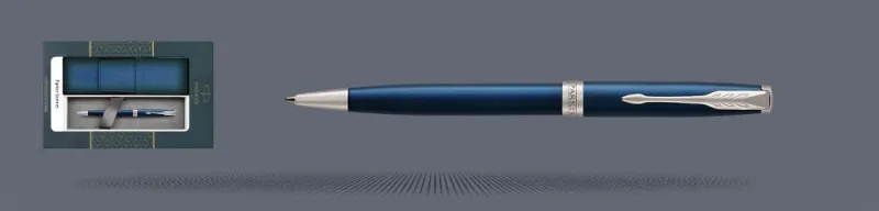 Zestaw Długopis Parker Sonnet Core Niebieski Satynowy Lakier CT + Etui Kolor - 1931536